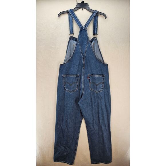 LEVI'S PREMIUM VINTAGE BIB JEAN OVERALL WOMEN'S LARGE BLUE RETRO WORKWEAR NWT - Picture 8 of 8